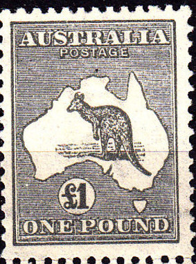 timbre australie kangourou