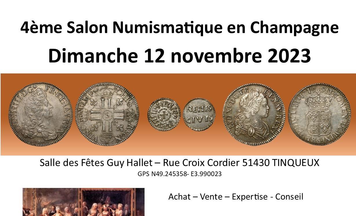 A vos agendas pour la 4ème Salon Numismatique de Reims !