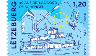 Timbre 40 Ans De L'accord De Schengen