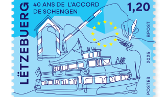 Timbre 40 Ans De L'accord De Schengen