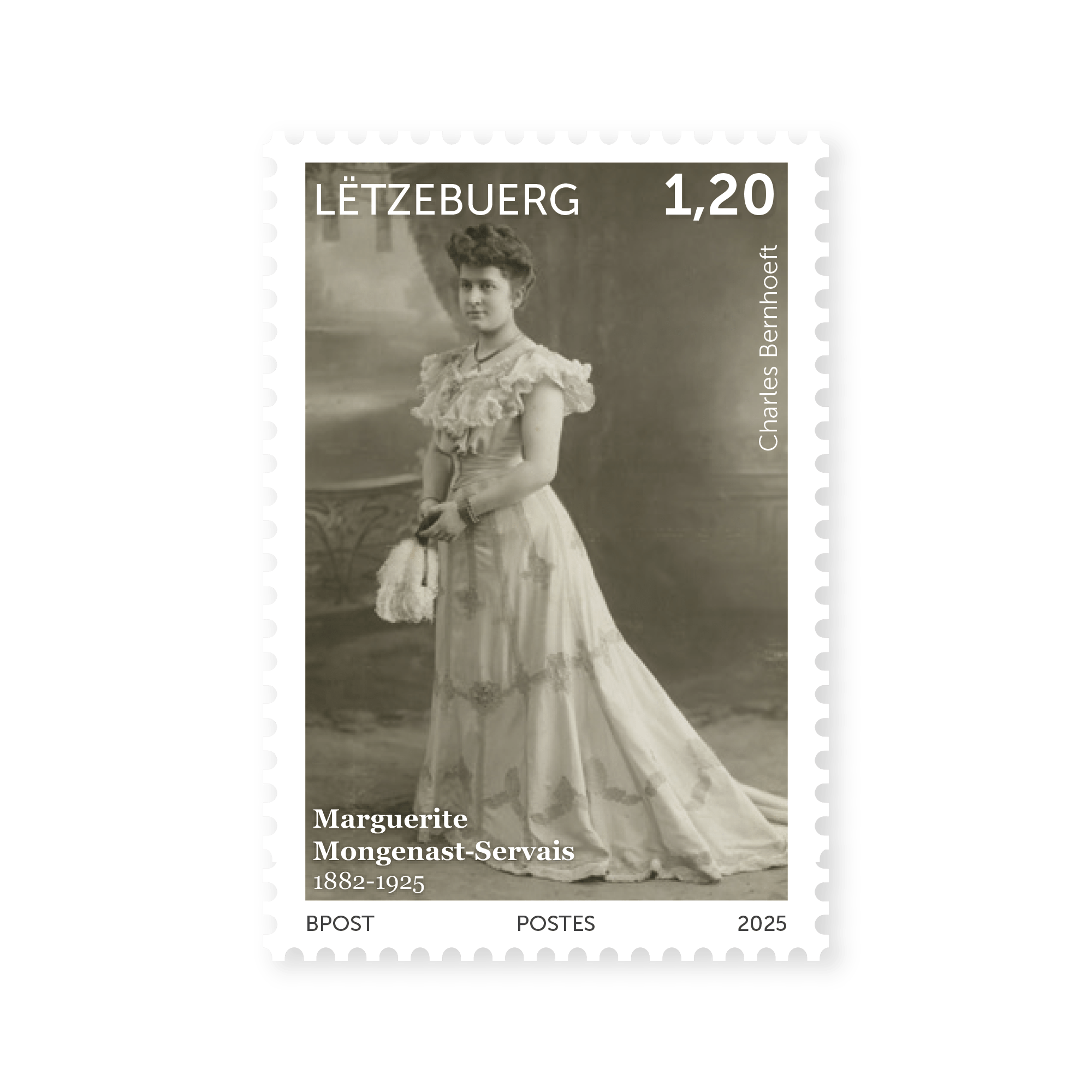 Timbre Marguerite Mongenast Servais