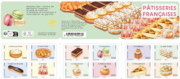 Carnet De Timbres Pâtisseries Françaises