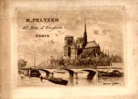 Carte de Visite, Illustrée par Notre-Dame de Paris
