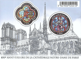 Bloc de Timbres de 2013, 850 ans de Notre-Dame de Paris